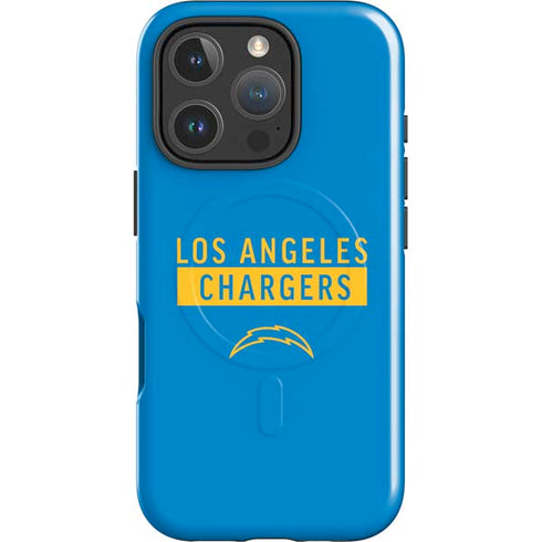 NFL Los Angeles Chargers Blue Performance Series iPhone 16 Pro Magsafe Impact Case
